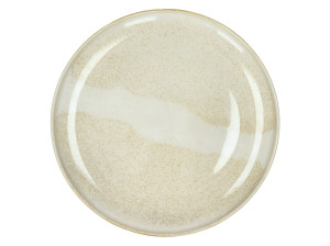 Фарфоровая плоская круглая тарелка