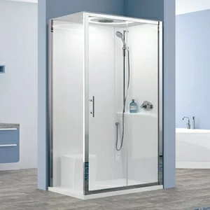 Novellini. Душевая кабина 120x80 2P120x80 STANDARD с низким душевым поддоном, без крыши EON