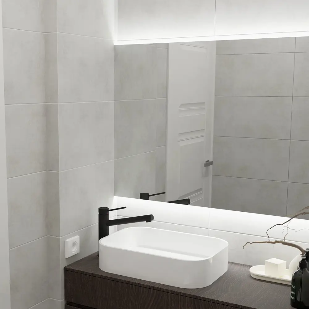 Настенная плитка Нефрит-керамика Armand Pro 60.5x30.5 см 1.8 м² матовая цвет светло-серый STLM-2090028 - Вид №5