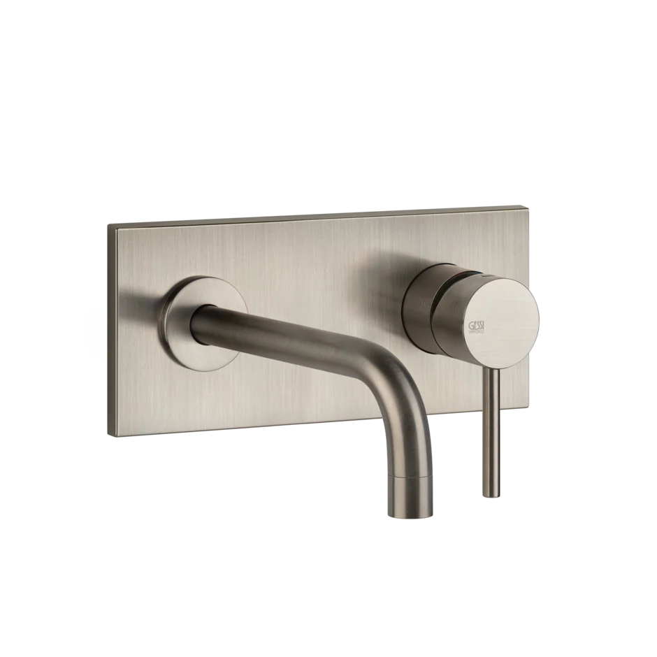 Смеситель для умывальника 44827 149 Gessi Via tortona МАТОВЫЙ НИКЕЛЬ FINOX 44827149