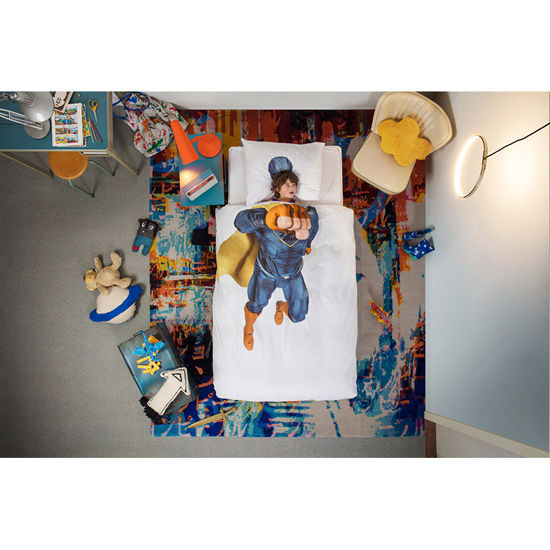 Комплект постельного белья "Супергерой" 150х200 см SNURK SUPERHEROBLUE150Х200CM - Вид №2