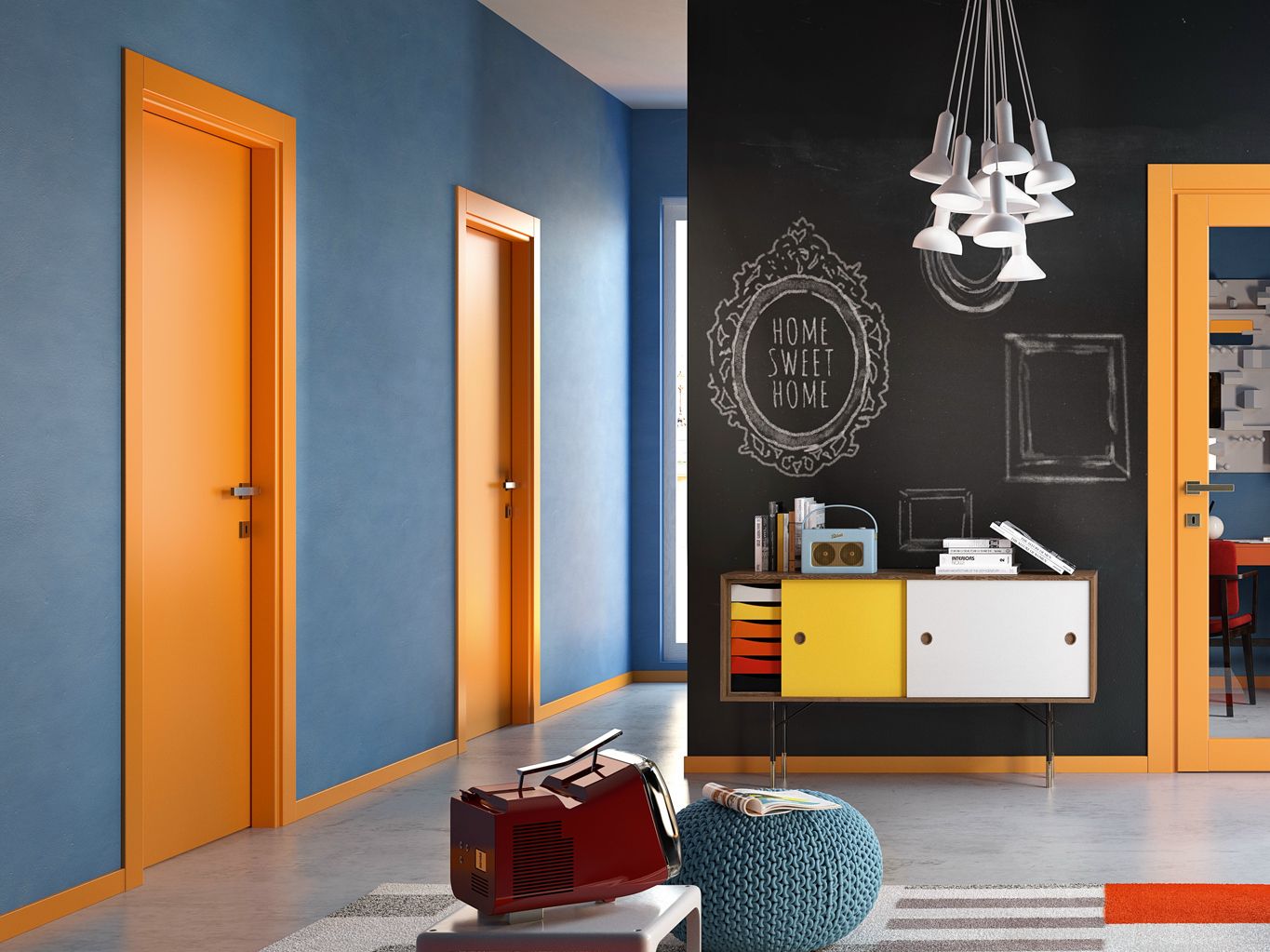 Матовая ламинированная дверь GIDEA 1000Colours ARCH-00030019 - Вид №4