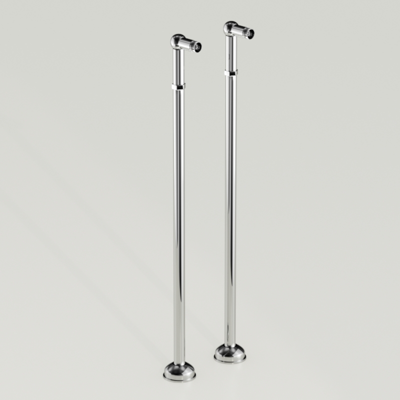 739590 Ножки для смесителя 80 см для напольного монтажа, цвет Хромированный Kerasan RETRO Италия 