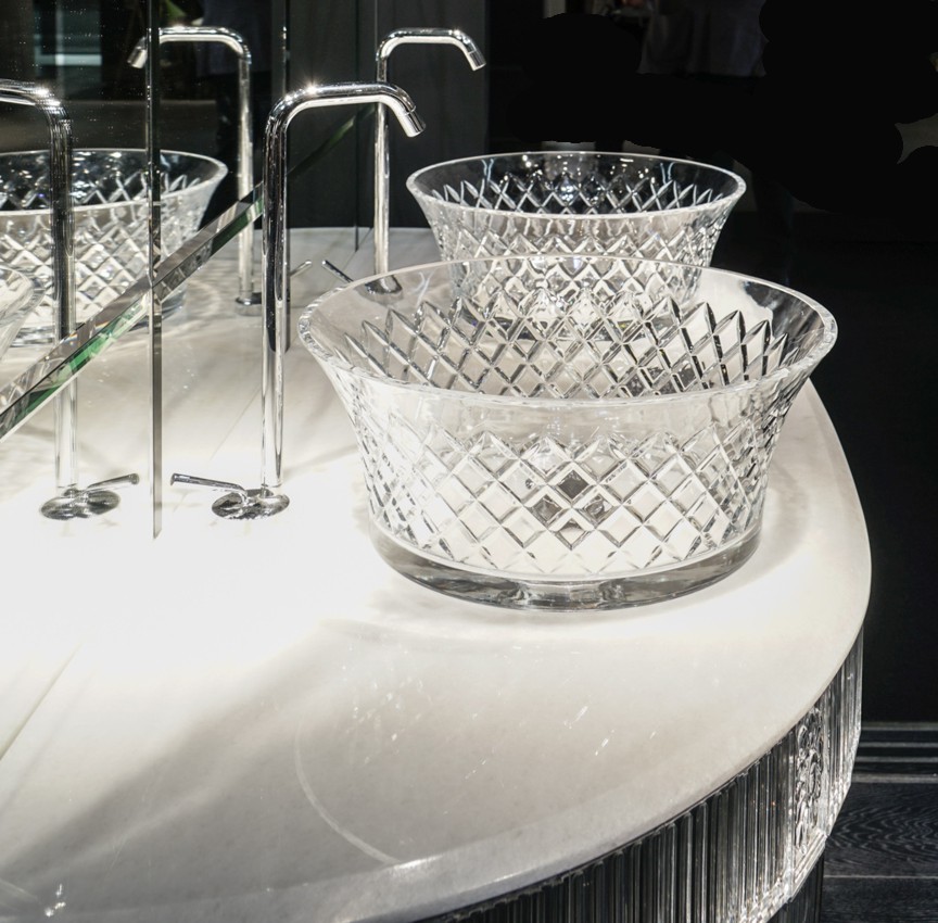 2545 CON 2 LAVABI 7066 Console da bagno stondata 2545 Bianchini&Capponi CRISTALLO Bianchini Capponi - Вид №5