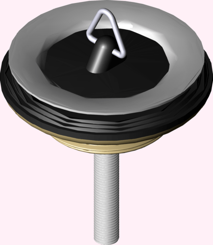 Канализационная арматура  Сифоны для умывальников и биде  Сифоны и выпуски для умывальников  Универсальные и донные клапаны VIEGA 129 286 2) Модель 5121 Santreyd  - Вид №4