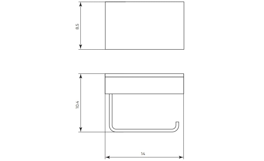 Держатель рулона из латуни и Corian® с полкой Gaia Mobili Complements ARCH-00059861 - Вид №1