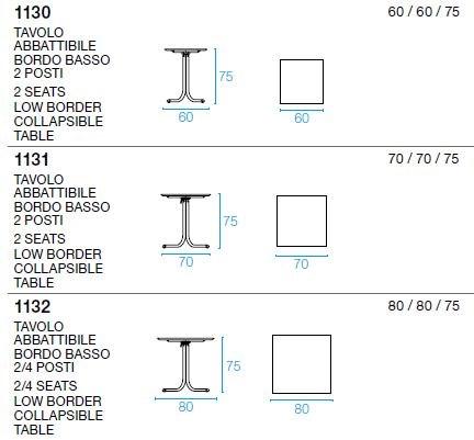 emu Квадратный складной стальной стол sun-id-1468673 - Вид №11