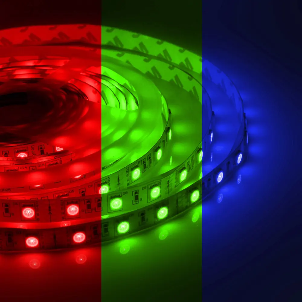 Светодиодная лента Apeyron 00-533 30 диод 7.2 Вт/м 12 В 10 мм IP20 30 м RGB свет STLM-2133210 - Вид №2