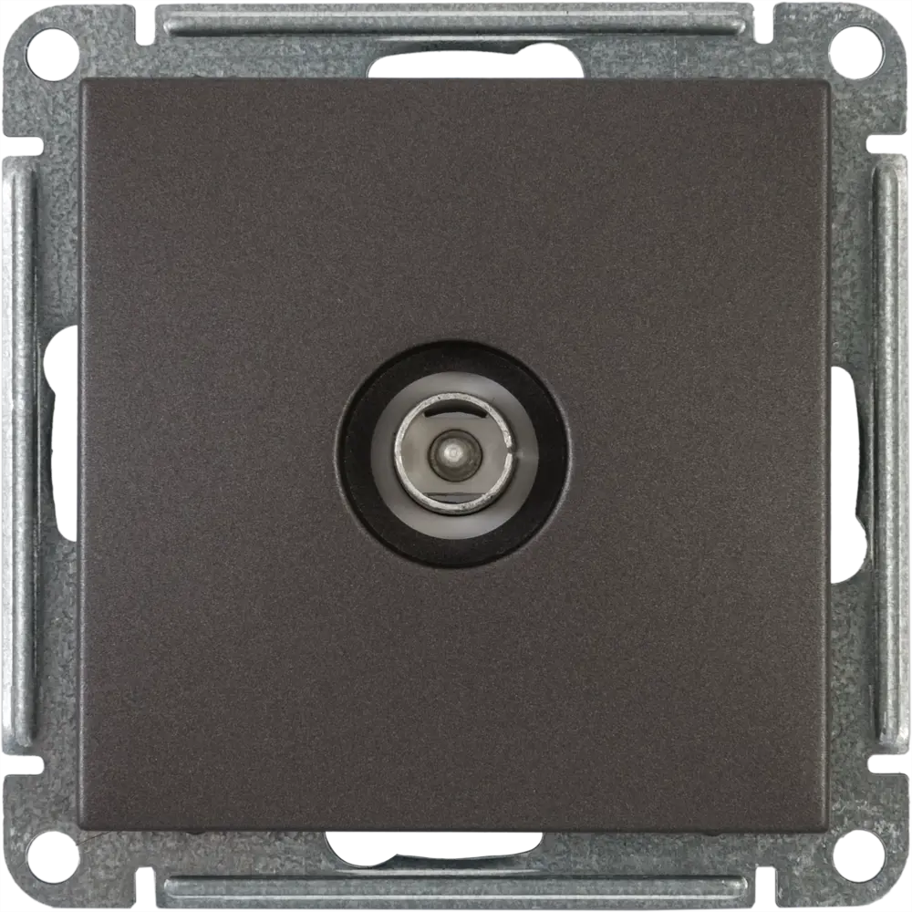 SYSTEME ELECTRIC TV-розетка W59 Deco для скрытого монтажа в цвете графит 82797864 STLM-0036016