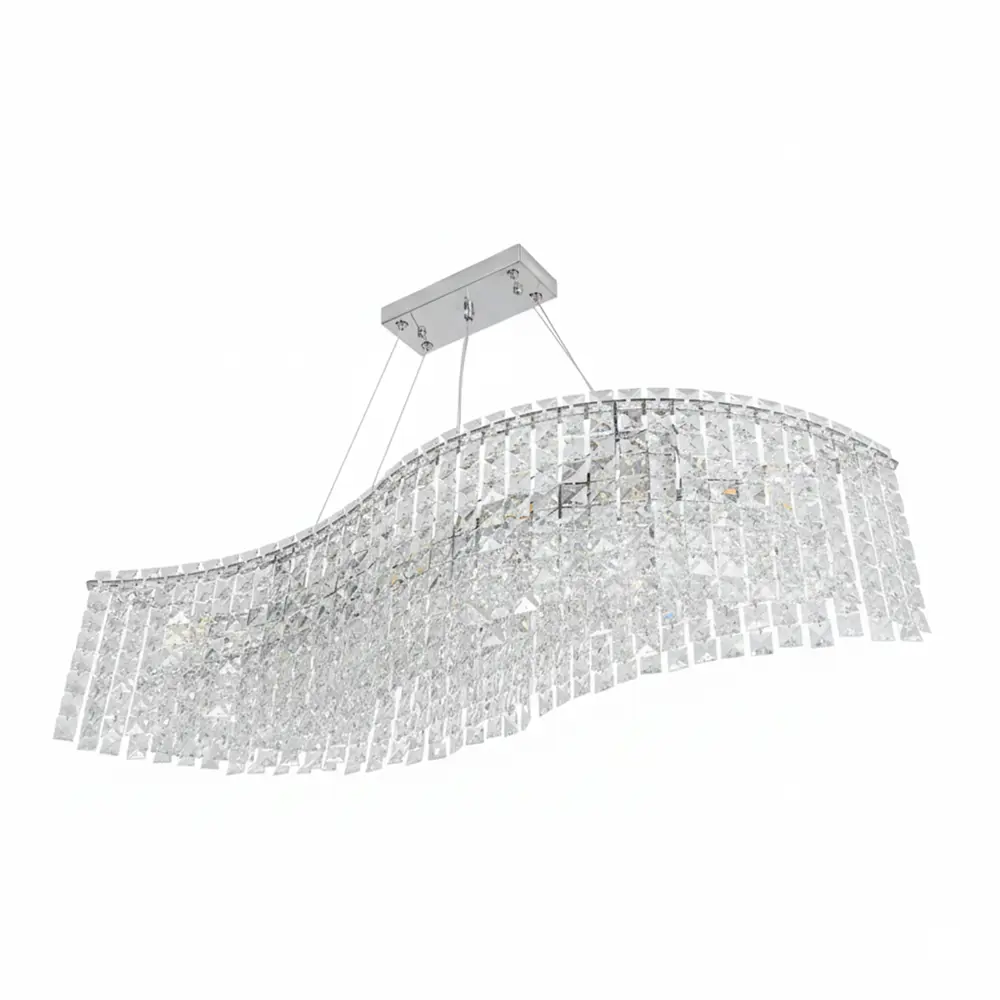 Люстра подвесная Diona 8 ламп 18 м² цвет хром/прозрачный ESTARES STLM-2189981 - Вид №1