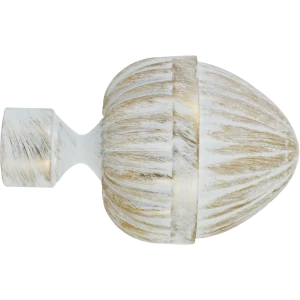 Наконечник Orbis Шишка металл цвет античный белый 8.3 см 1шт.