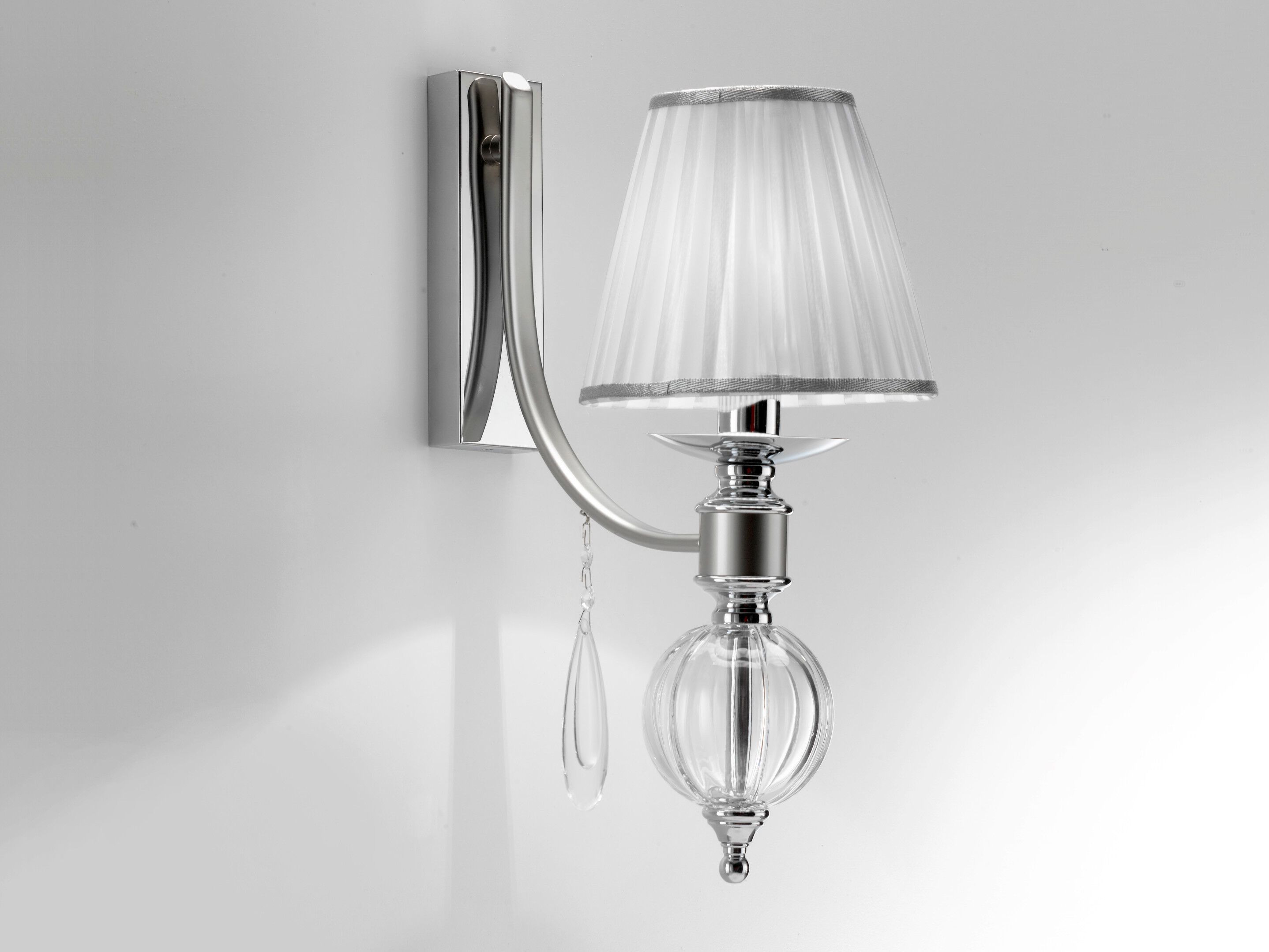 Настенный светильник из латуни и стекла Cremasco Illuminazione 7330/1AP-CR ARCH-00150887 - Вид №1