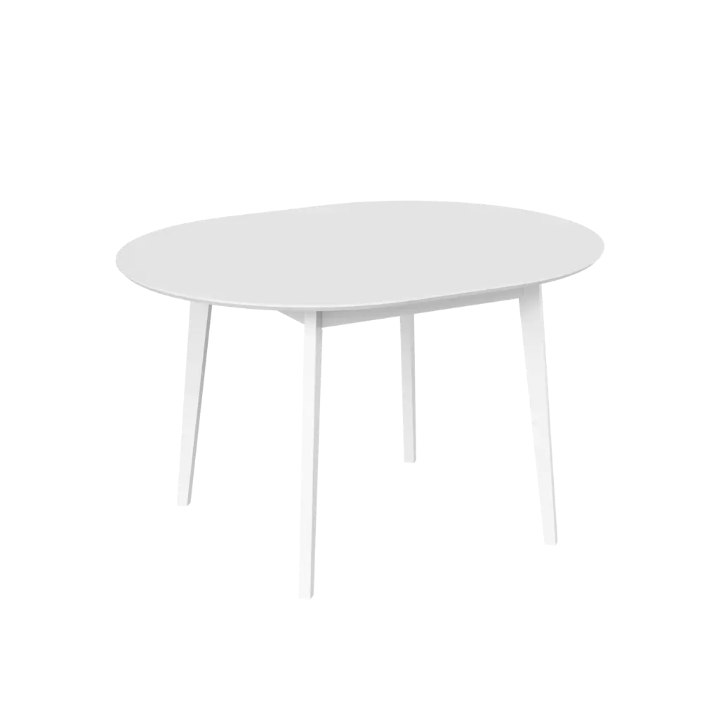 Стол обеденный Монреаль Т1 раскладной 100-130x77x100 см круг МДФ цвет белый Santreyd STLM-2064789 - Вид №3