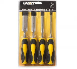 Набор стамесок (плоские) 6-12-20-25мм Креост