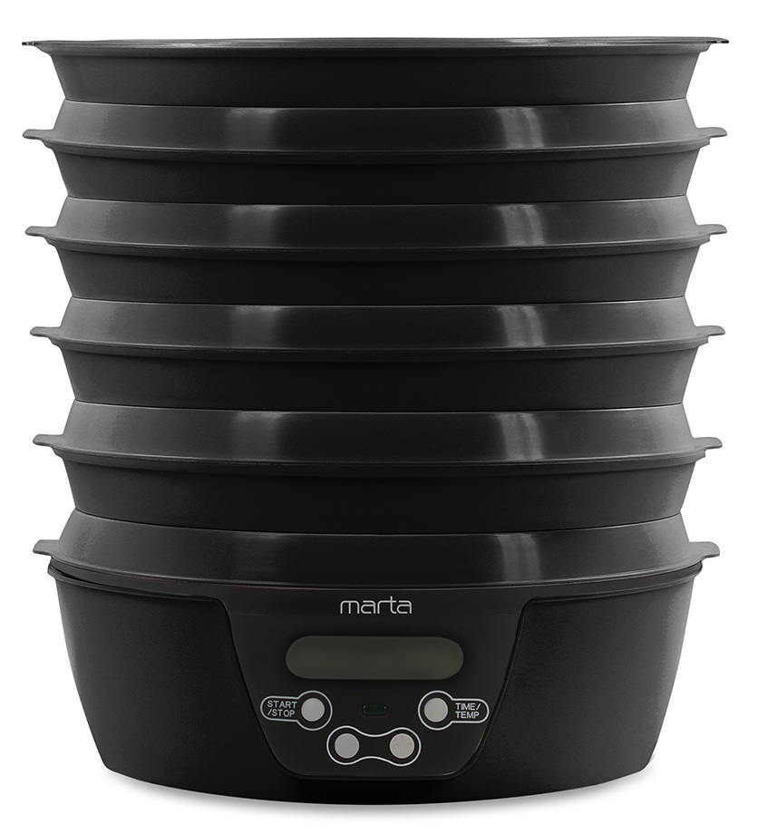 9934673 Сушилка для овощей и фруктов MARTA MT-FD1888D черный STDN-0128840