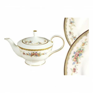 Чайник фарфоровый белый с золотым с крышкой "Наслаждение" NARUMI НАСЛАЖДЕНИЕ 00-3946785 Белый;золото