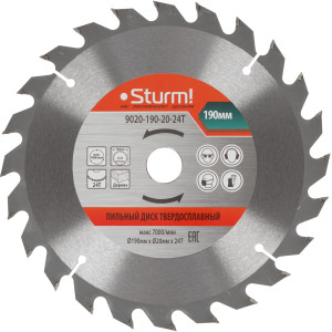 Диск пильный Sturm! 9020-190-20-24T 1287302