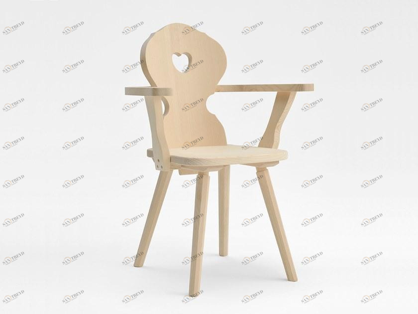 SIPA Деревянный стул с подлокотниками Monaco sun-id-1408295