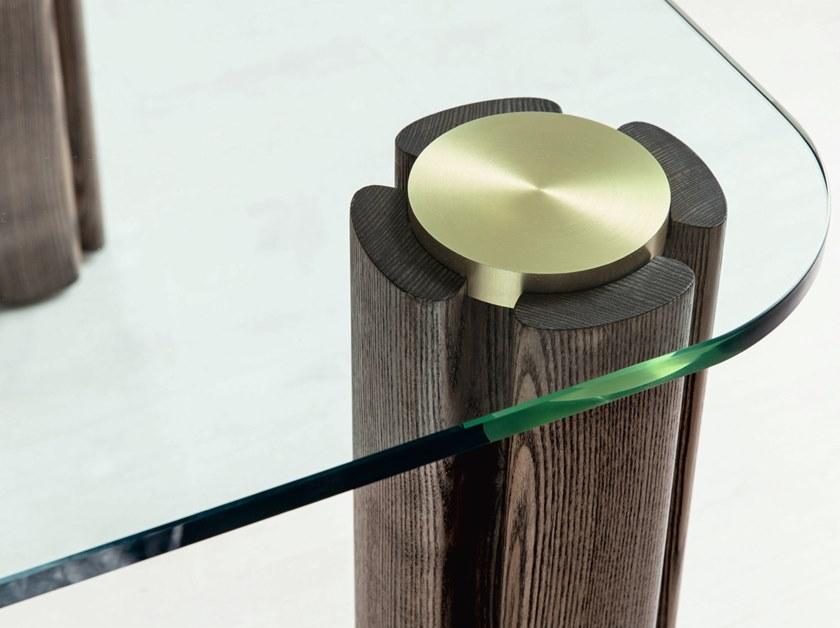 Porada Прямоугольный стол из ясеня и стекла Eighteen sun-id-1368581 - Вид №1