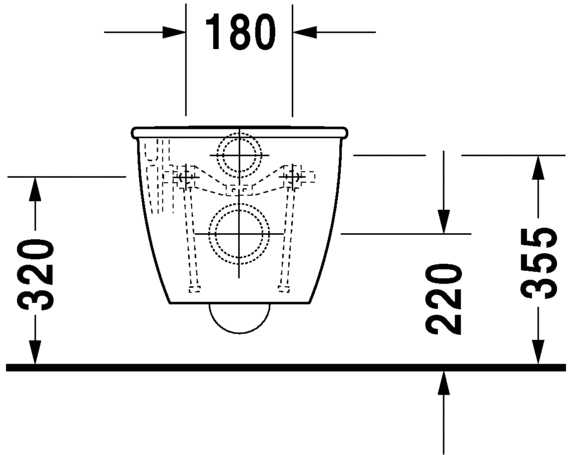 2544092000 Подвесной унитаз настенный Белый Duravit Darling New Германия - Вид №4