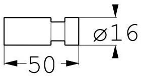 Emco Bad Металлический крючок для халата System2 3575 001 01 - Вид №1