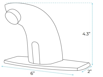 Однорычажный напольный инфракрасный смеситель для раковины Fontana Showers LE HAVRE ARCH-00063506 - Вид №3