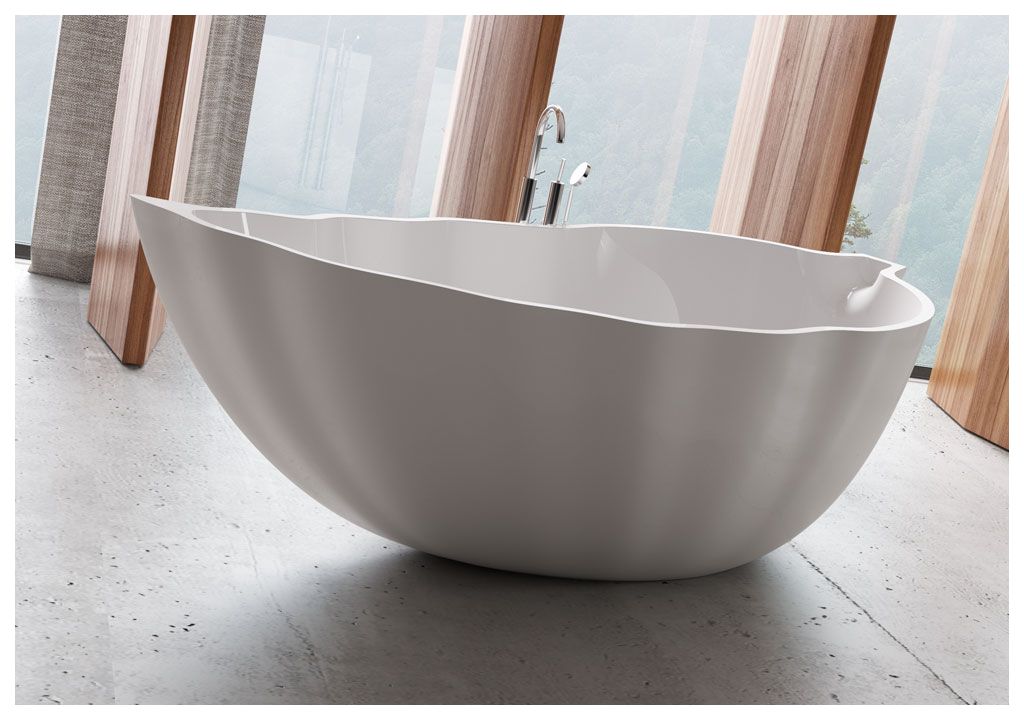 Ванна из искусственного камня Aquanet Blossom V7 178x85, глянцевая - Вид №3