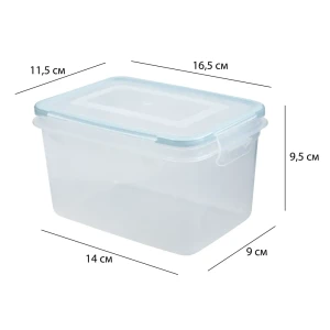 Контейнер для пищевых продуктов KONSENSA 1100 мл полипропилен прозрачный
