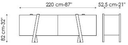 Bonaldo Комод деревянный с распашными дверцами Note sun-id-1385035 - Вид №7