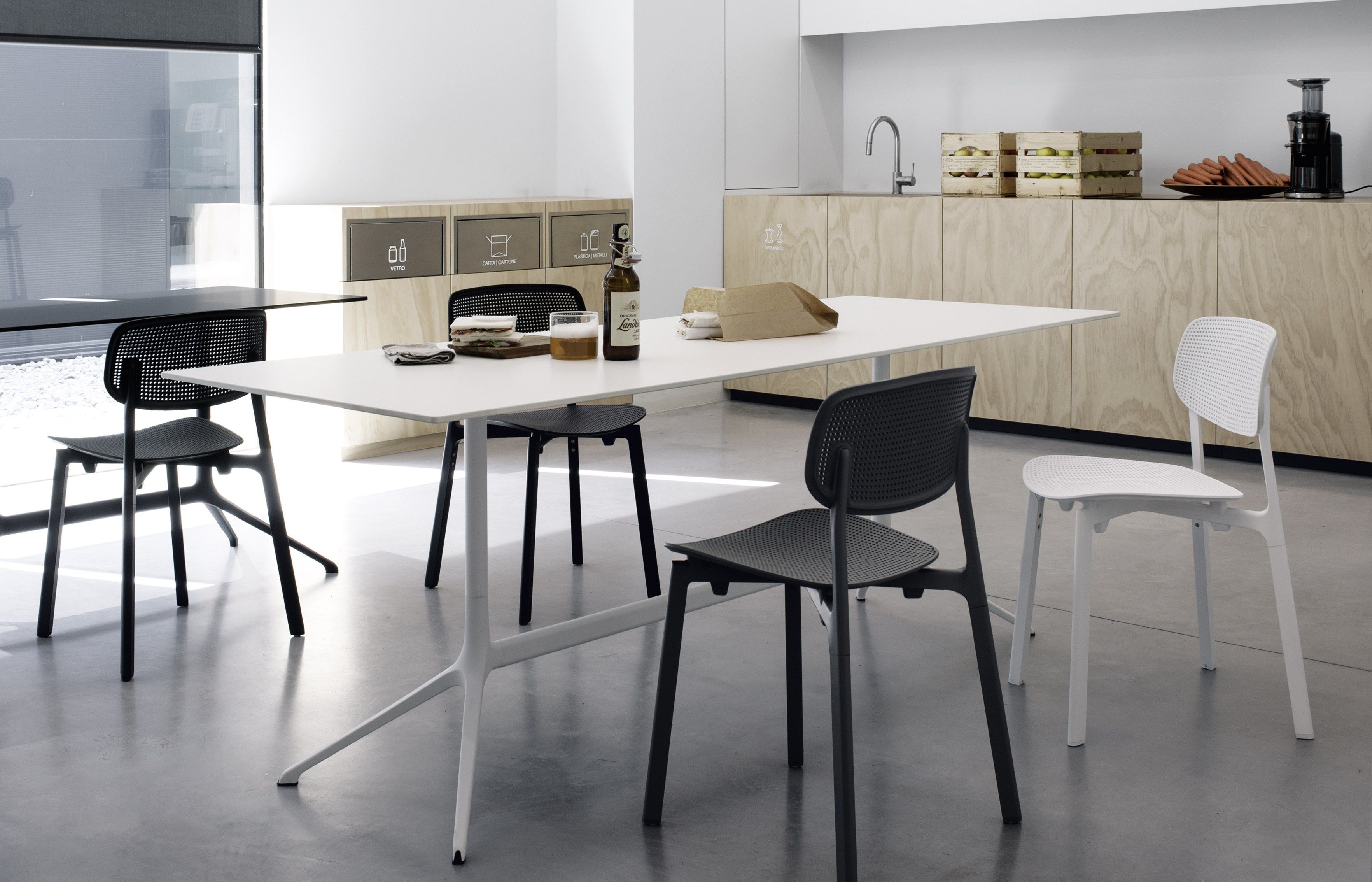 Прямоугольный стол с откидным верхом из литого алюминия Kristalia ARCH-00096698 - Вид №14