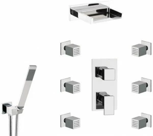 Remer Rubinetterie Душевой набор с лейкой, ручным душем и смесителем Flash Z93 7 s02