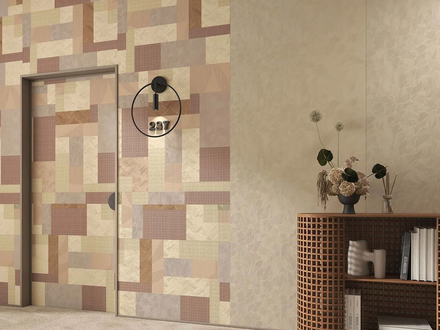 Ультратонкая алюминиевая декоративная панель Tecnografica RETRO GRID ARCH-00096180