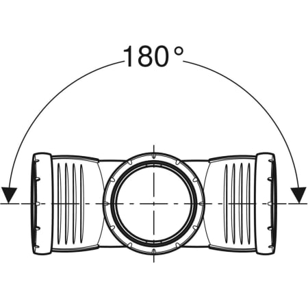 393.466.14.1 Крестовина со смещенным впуском Geberit Silent-Pro 87,5° Geberit  - Вид №2