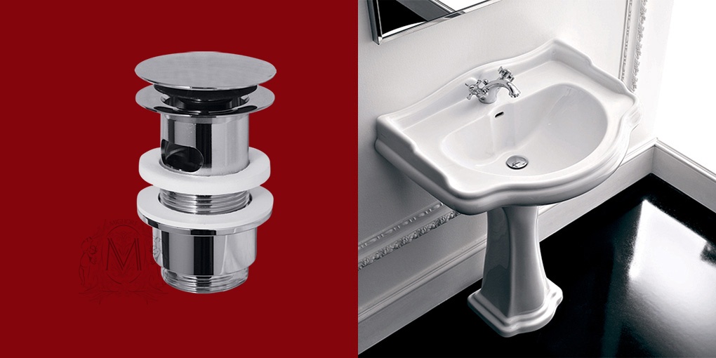 Донный клапан MIGLIORE с переливом ML.RIC-10.106.DO - золото, 'клик-клак'  - Вид №3