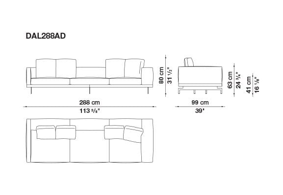 Кожаный диван B&B Italia док ARCH-00130675 - Вид №157