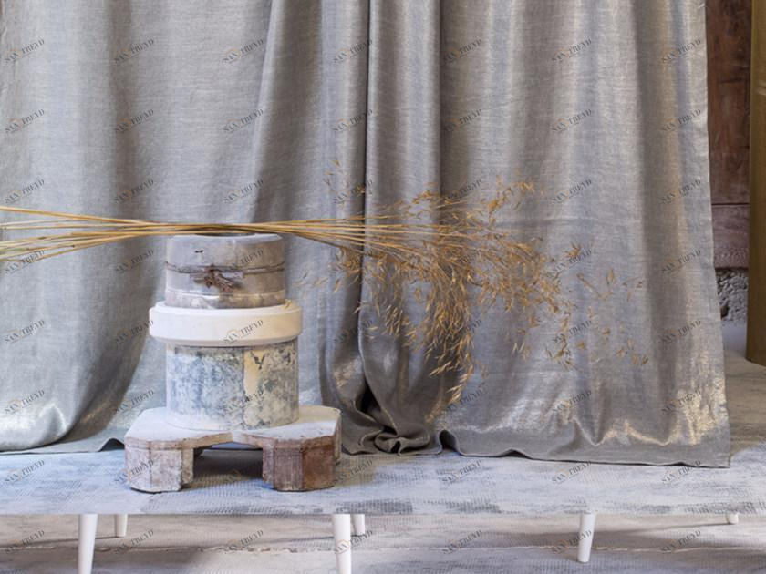 Élitis Однотонная моющаяся льняная ткань Lucia sun-id-1368821