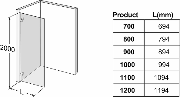 685685 Несъемная душевая перегородка IFO Stella, Душевая перегородка IFO Stella 800 - Вид №3