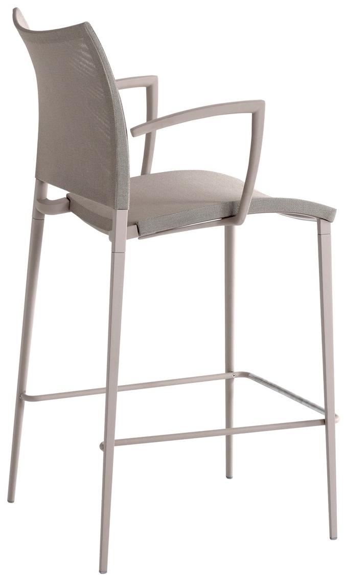 Desalto Высокий табурет из синтетического материала со спинкой Sand sun-id-1408804 - Вид №1