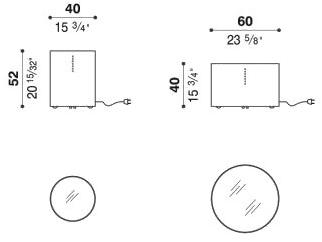 ACERBIS Круглый журнальный столик из металла и стекла с задней подсветкой sun-id-1509275 - Вид №5