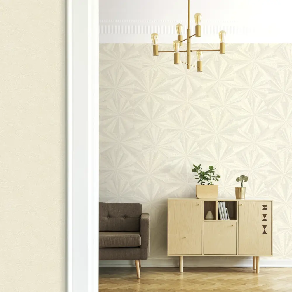 Обои флизелиновые Euro Decor Jazz бежевые 1.06 м 7019-01 82377844 STLM-2117890 - Вид №3