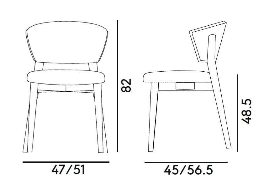 Мягкий стул из бука Billiani Стелла ARCH-00119140 - Вид №6