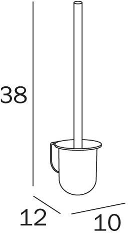 INDA® Настенный ершик для унитаза из полипропилена  A05140  - Вид №1