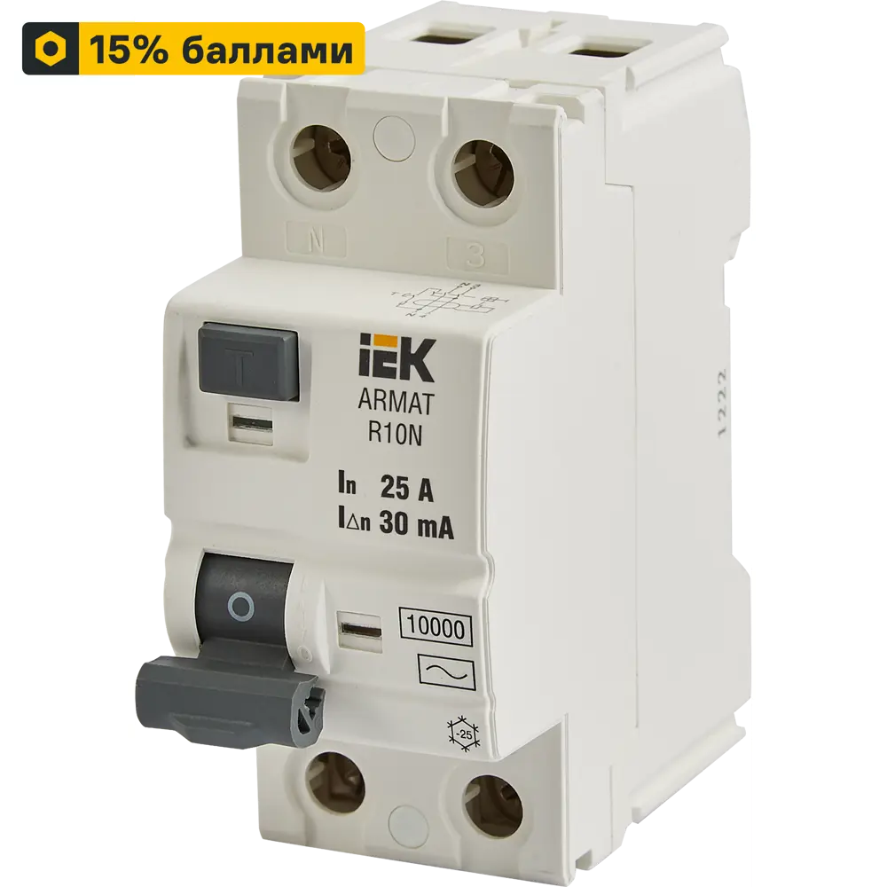 Дифференциальный автомат IEK 2P 30А - защита от короткого замыкания и перегрузок 87762179 STLM-1103638