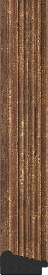 BY 1009 Зеркало в багетной раме - сухой тростник 51 mm EVOFORM Definite - Вид №2