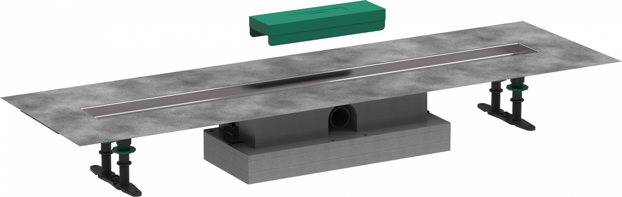 56019180 uBox universal Комплект для плоского монтажа - 900 для отделочных комплектов душевых желобов Hansgrohe 