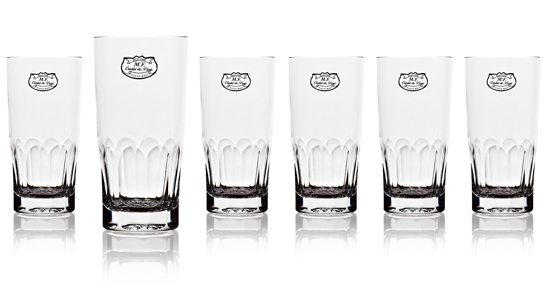 1049066 Cristal de Paris Набор стаканов для воды Cristal de Paris "Антоний" 350мл, 6 шт Хрусталь  - Вид №1