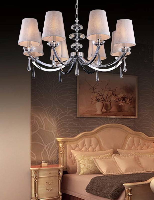 Подвесная люстра Crystal Lux Living SP6 CRYSTAL LUX ДИЗАЙНЕРСКИЕ, LIVING 056924 Белый  - Вид №2