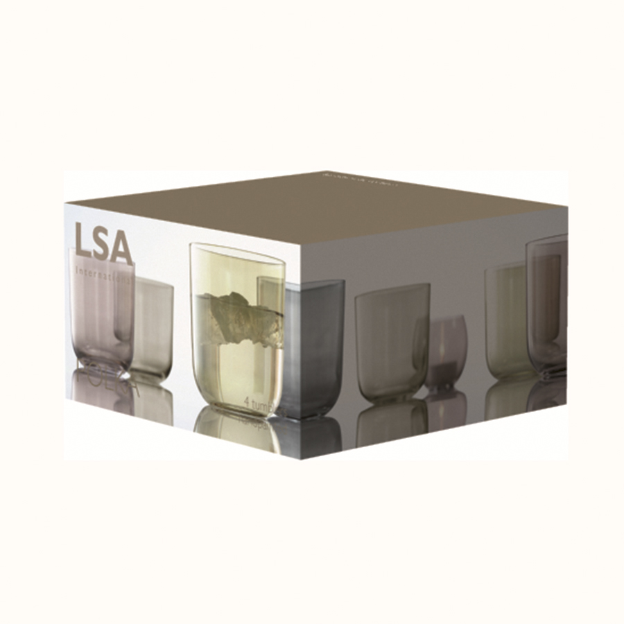 G977-15-960 Набор стаканов polka, 420 мл, металлик, 4 шт. LSA International  - Вид №13