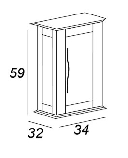 Мебель для ванной CEZARES TIFFANY 101 Nero grafite 54952 - Вид №4