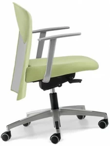 TALIN Офисное кресло из ткани с 5 спицами с подлокотниками на колесиках Vulcan